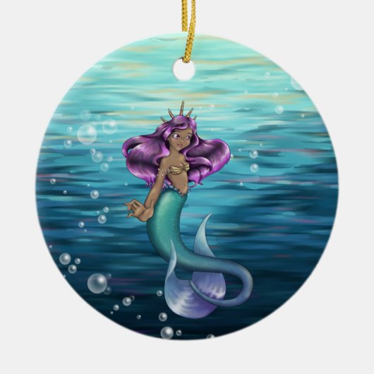 Mermaid Iole Keramik Ornament (Vorne)
