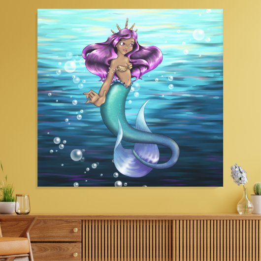 Mermaid Iole Leinwanddruck (Insitu (Wohnzimmer))