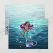 Mermaid Iole Postkarte (Vorne/Hinten)