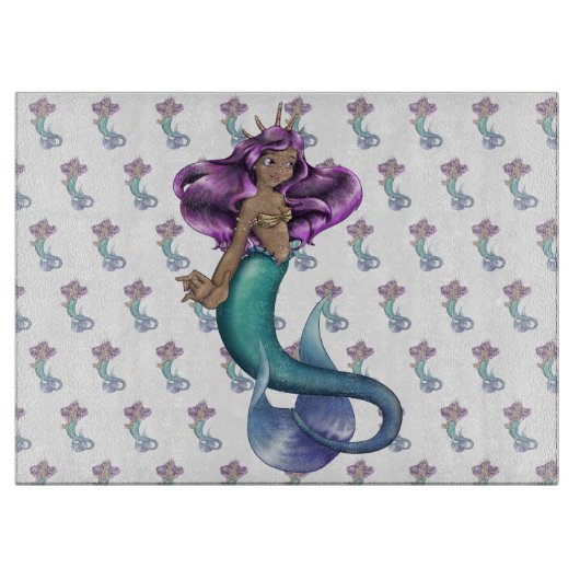 Mermaid Iole Schneidebrett (Vorderseite)