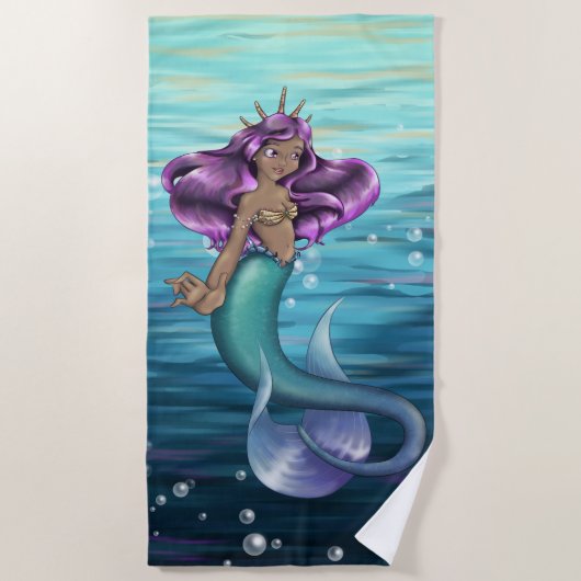 Mermaid Iole Strandtuch (Vorderseite)