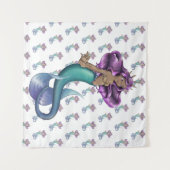 Mermaid Iole Wandteppich (Vorderseite (Horizontal))