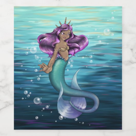 Mermaid Iole Weinetikett (Einzelnes Label)