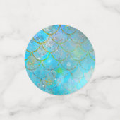 Mermaid Iridescent Pearl Shimmer Geburtstagspartei Konfetti (Klein Vorderseite)