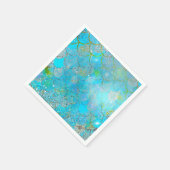 Mermaid Iridescent Pearl Shimmer Geburtstagspartei Serviette (Ecke)