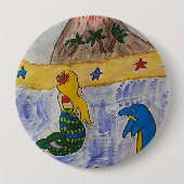 Mermaid Island Abzeichen Button (Vorderseite)