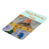Mermaid Island Birthday Flexible Magnet (Linke Seite)