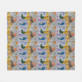 Mermaid Island Fleece Blanket (Vorderseite (Horizontal))