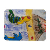 Mermaid Island Flexible Foto Magnet (Horizontal)