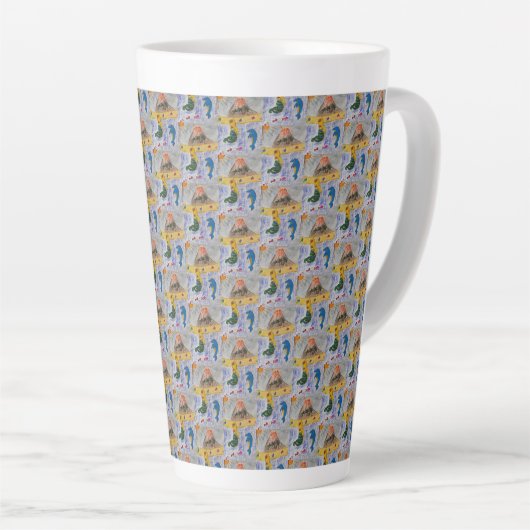 Mermaid Island Latte Tasse (Rechte Ecke)