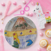 Mermaid Island Paper Plate Pappteller (Party)