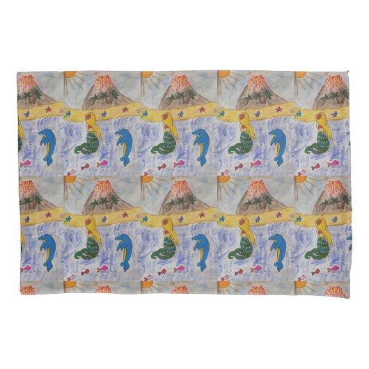 Mermaid Island Pillowcase Kissenbezug (Vorderseite)