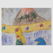 Mermaid Island Tissue Paper Seidenpapier (Vorderseite)