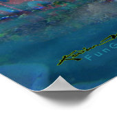 Mermaid Jellyfish Dress Poster (Ecke)