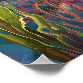 Mermaid Jellyfish Dress Poster (Ecke)