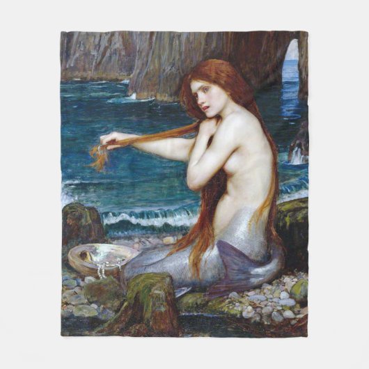 Mermaid, John William Waterhouse Fleecedecke (Vorderseite)