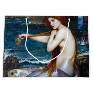 Mermaid, John William Waterhouse Große Geschenktüte