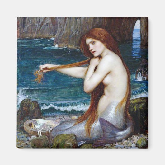 Mermaid, John William Waterhouse Magnet (Vorne)