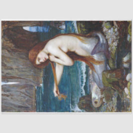 Mermaid, John William Waterhouse Seidenpapier