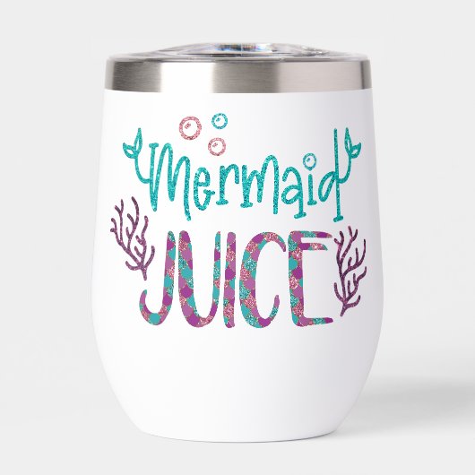 Mermaid Juice Funkelnd Fun Sprichwort (Vorderseite)