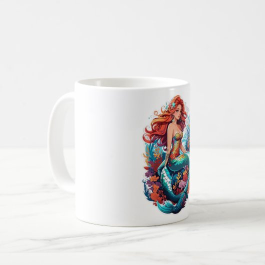 Mermaid Kaffeetasse (Vorderseite Links)