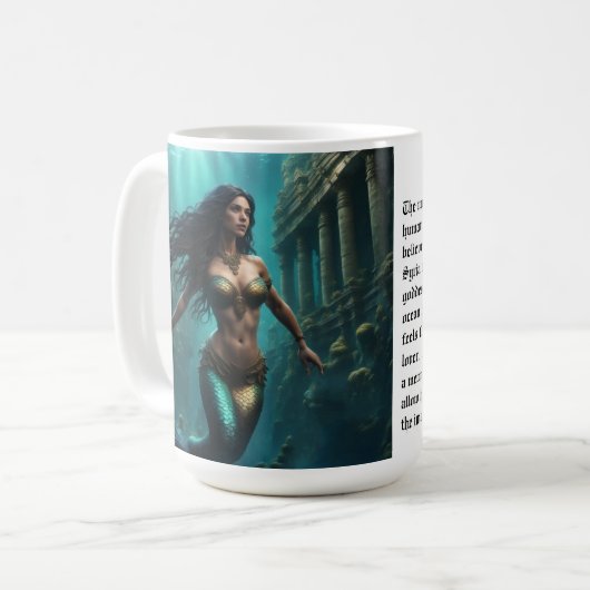 Mermaid Kaffeetasse (Vorderseite Links)