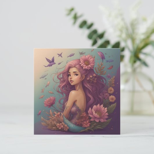 Mermaid Karte (Stehend Vorderseite)