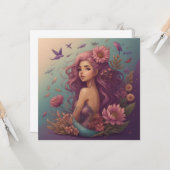 Mermaid Karte (Vorderseite/Rückseite Beispiel)