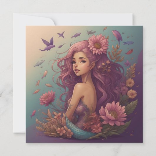 Mermaid Karte (Vorderseite)