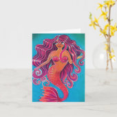 Mermaid Karte (Gelbe Blume)