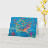 Mermaid Karte (Gelbe Blume)