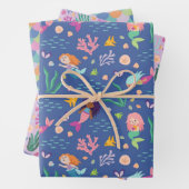 Mermaid Kelp Wrapping Paper Geschenkpapier Set (Beispiel)