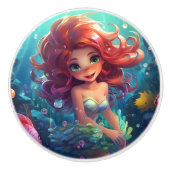 Mermaid Keramikknauf (Vorderseite)
