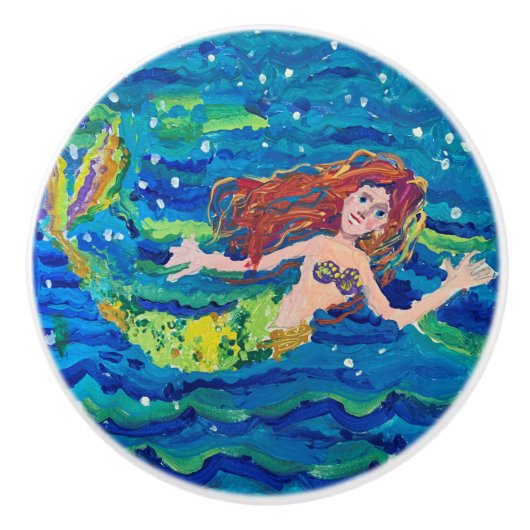 Mermaid Keramikknauf (Vorderseite)