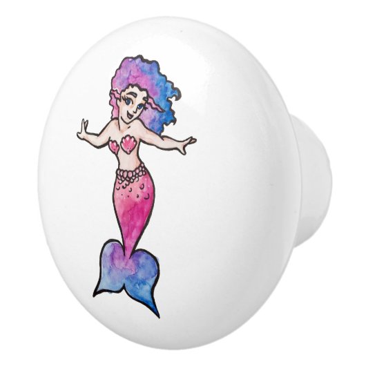 Mermaid Keramikknauf (Rechts)