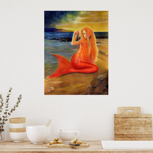 Mermaid Key Sunset POSTER (Küche)