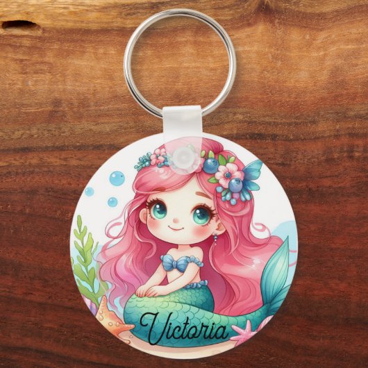 Mermaid keychain schlüsselanhänger (Vorderseite)