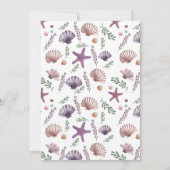 Mermaid Kids Doppelgeburt Einladung (Rückseite)