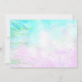 Mermaid Kindergeburtstag Foto Einladung (Rückseite)