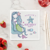 Mermaid Kindergeburtstag Party Serviette (Beispiel)