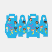 Mermaid Kindergeburtstag Pool Party Geschenkschachtel (Ungefaltet)