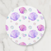 Mermaid Kindergeburtstag Vielen Dank Geschenkanhänger (Rückseite)