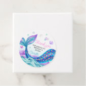 Mermaid Kindergeburtstag Vielen Dank Geschenkanhänger (Beispiel)