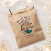 Mermaid Kisses Kraft Favor Bag Geschenktütchen (Ausgeschnitten)