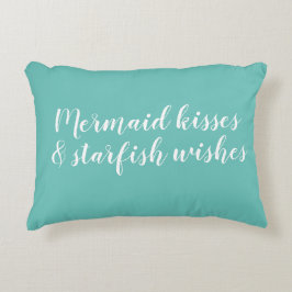 Mermaid Kisses Starfish wünscht Accent Pillow Dekokissen