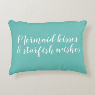 Mermaid Kisses Starfish wünscht Accent Pillow Dekokissen