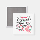 Mermaid Kisses Starfish wünscht Magnet (Vorderseite/Rückseite)
