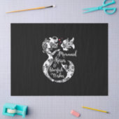 Mermaid Kisses Starfish wünscht Mandala Mermai Swi Seidenpapier (Basteln)