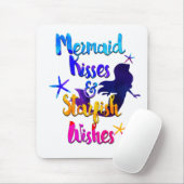 Mermaid Kisses & Starfish wünscht Wasserfarbenstra Mousepad (Mit Mouse)
