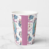 Mermaid Kitten Birthday Photo Pappbecher (Rechts)